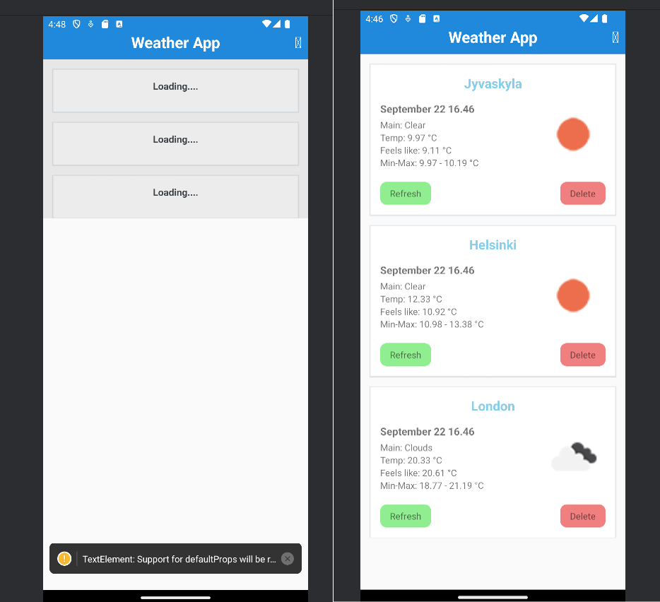 WeatherApp preview